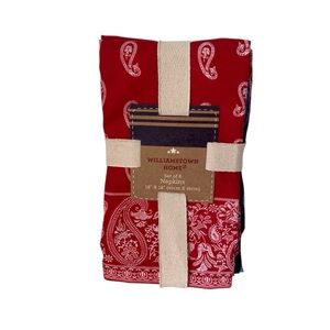 Bandana Print Napkins Set (8) NWT
